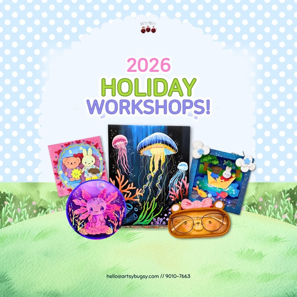 Six themed kids art workshops for ages 3+ from S$85